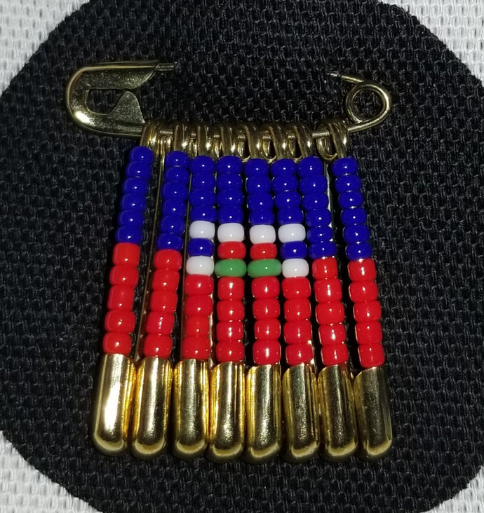 Haiti Flag Pin (Gold)