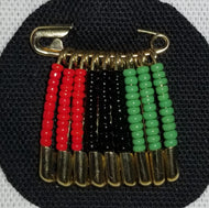 Pan-African Flag Pin (Gold)