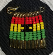 Ghana Flag Pin (Gold)