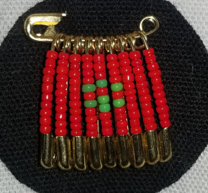 Morocco Flag Pin (Gold)